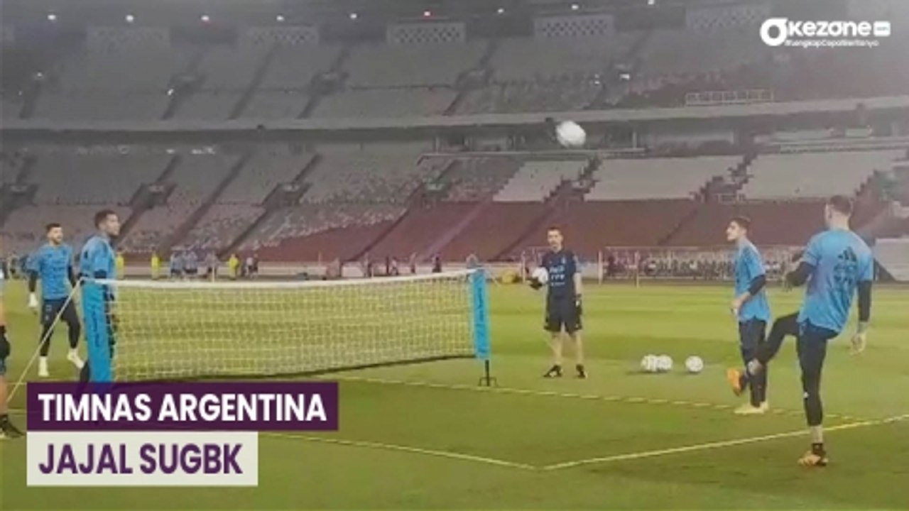 Momen Timnas Argentina Jajal SUGBK, Matangkan Persiapan Jelang Hadapi Timnas Indonesia