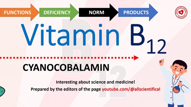 Vitamin B12 (cyanocobalamin): functions, hypovitaminosis, norm and food