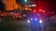 Incendio consume recicladora en Tonalá