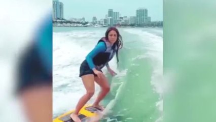 Shakira vuelve a mostrar su habilidad para el surf con adelanto de canción incluido