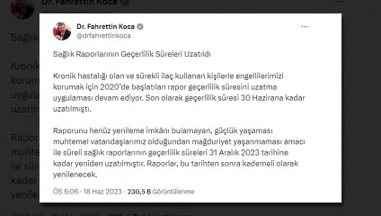 La durée de validité des bulletins de santé a été prolongée jusqu'au 31 décembre.
