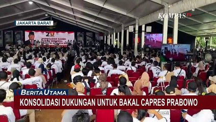 Gerindra Gelar Konsolidasi Dukungan, Prabowo Hadir Secara Daring