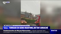 Un toit a été arraché après une tornade en Seine-Maritime: 
