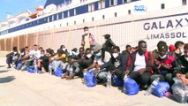 242 migrantes resgatados aos largo da ilha de Lampedusa
