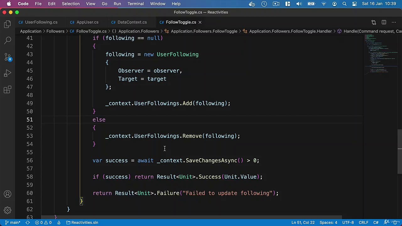 Followers  Following feature - Adding the controller