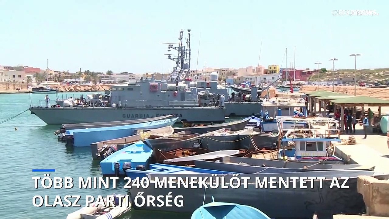 Több mint 240 menekülőt mentett az olasz parti őrség vasárnap