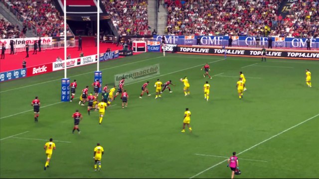 TOP 14 - Essai de Uini ATONIO (SR) - Stade Toulousain - Stade Rochelais - Saison 2022-2023
