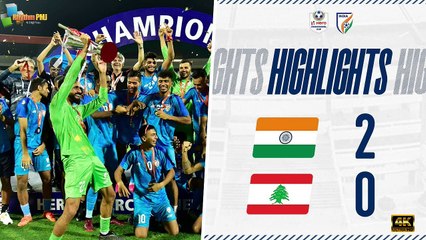 India 2-0 Lebanon | FINAL | Hero Intercontinenta | Football l Cup 2023 | Full Highlights| 4k uhd video  2023