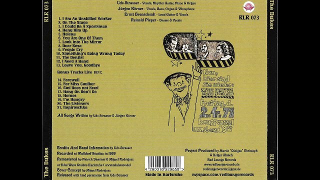 The Dukes – The Dukes Rock, Garage Rock, Psychedelic Rock