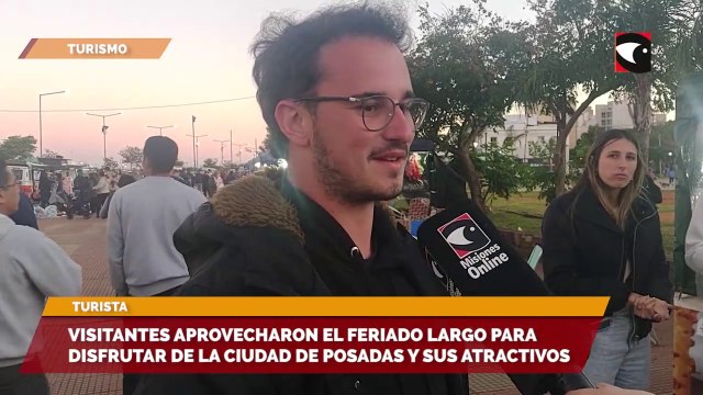 Visitantes aprovecharon el feriado largo para disfrutar de la ciudad de Posadas y sus atractivos