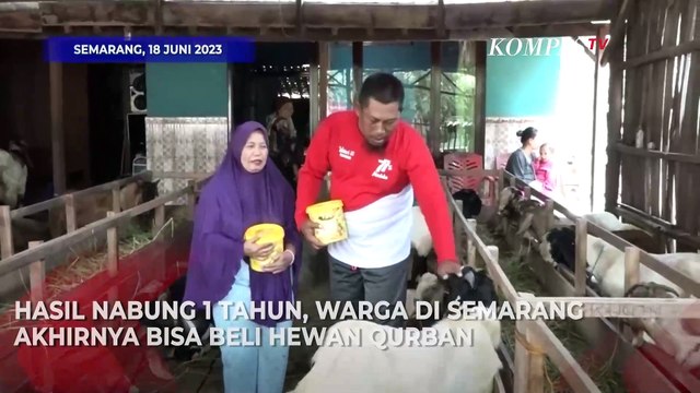Unik! Warga Beli Hewan Kurban Pakai Dua Ember Uang Koin Rp1.000 Hasil Nabung
