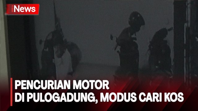 Awas! Pencurian Motor Terekam CCTV di Pulogadung, Modus Cari Tempat Kos