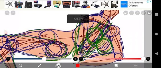 Desenhar Mai Shiranue Fatal Fury no IbisPaintX Android Parte 1