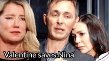 GH Shocking Spoilers Valentine saves Nina, bypassing Anna's resistance to do something shocking