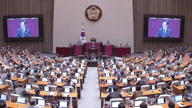 [뉴스라이브] 여야 교섭단체 대표 연설...이재명 '연설 키워드'는? / YTN