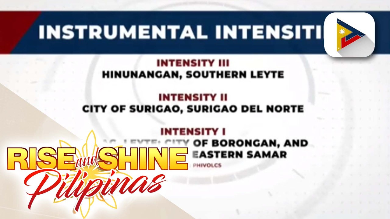 Burgos, Surigao del Norte, niyanig ng magnitude 5.2 na lindol