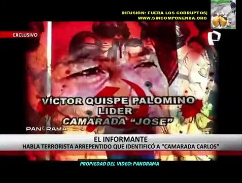 UN DELINCUENTE TERRORISTA ECHÓ A LAS CABEZAS SENDERISTAS