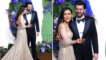 Karan Deol Drisha Acharya Reception: Newlyweds Couple Give Poses To Paps, Video Viral! FilmiBeat