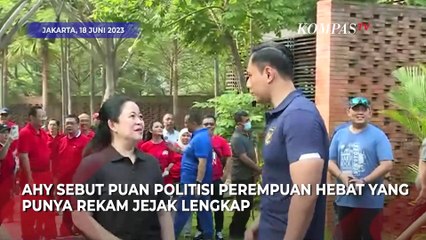 Momen Puan Tersenyum Dipuji AHY Sebagai Politisi Perempuan Hebat dengan Rekam Jejak Lengkap