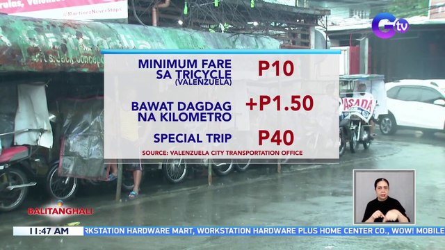 Minimum na pamasahe sa tricycle sa Valenzuela, balik sa P10 | BT