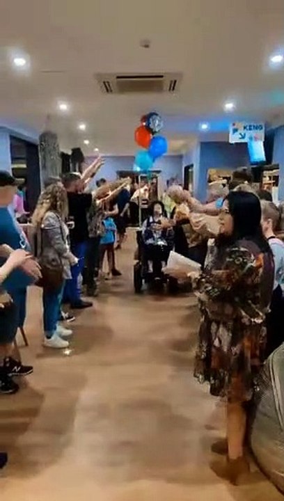 Allan hosts his own 'fake wake'