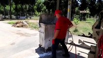 Menderes Belediyesi Çöp Konteynerlerinin Bakımını Özel Ekip İle Yapıyor