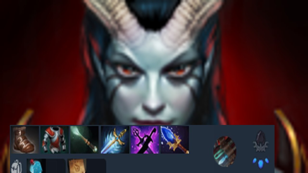 Stunning performance on Queen of Pain match replay 38977 Damage