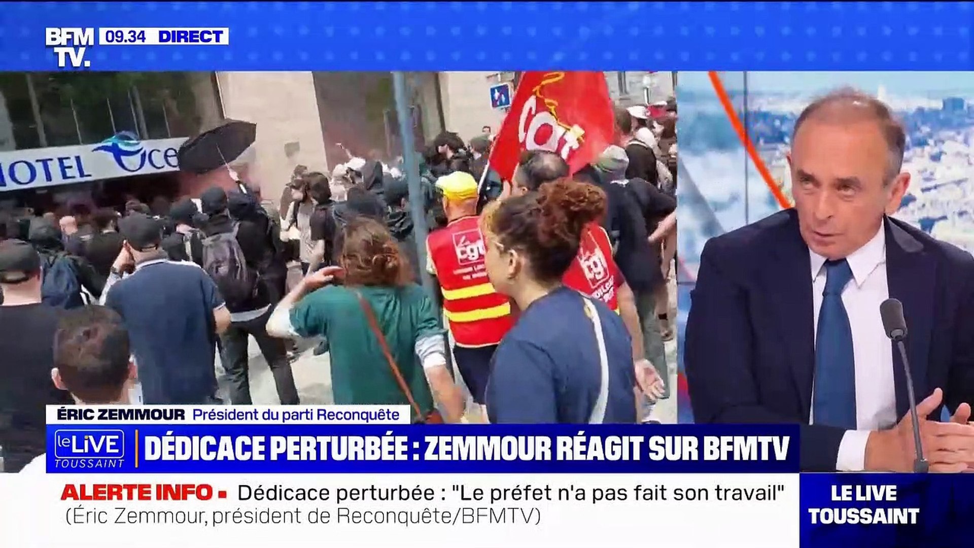 Brest: Eric Zemmour sur BFMTV demande des sanctions contre le préfet et  juge "scandaleuse" la présentation des événements par la chaîne - VIDEO -  Vidéo Dailymotion