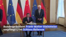 Chinas Regierungschef von Steinmeier in Berlin empfangen