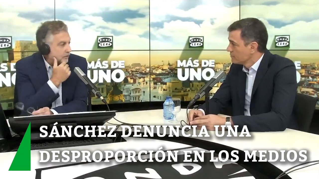 Pedro Sánchez denuncia una desproporción en los medios de voces progresistas