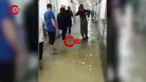 Manisa devlet hastanesi giriş katları sular altında