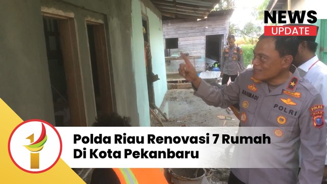 Polda Riau Renovasi 7 Rumah Di Kota Pekanbaru