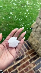 Large Hail Rains Down in Mesquite, Texas