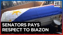 Senators bid former senator Rodolfo Biazon farewell