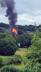Ross Cook captures 'explosions' on Lampeter industrial estate