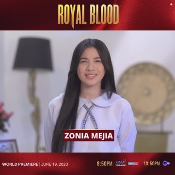 Zonia Mejia invites you to watch 'Royal Blood' on GMA Telebabad