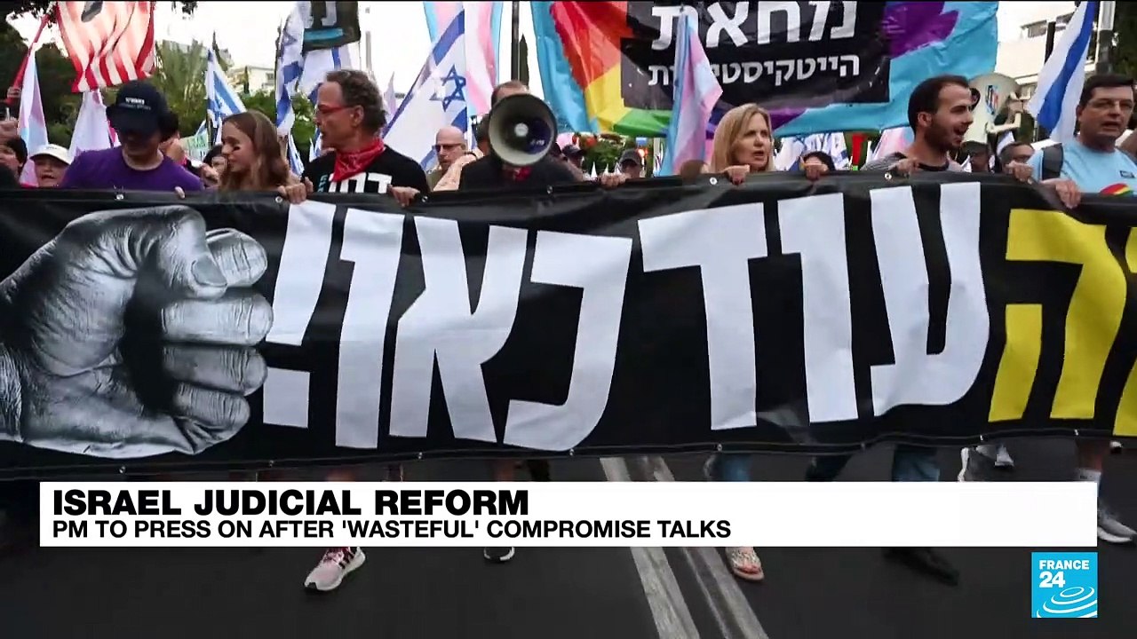 Israel's Netanyahu vows to press on with troubled judicial reforms