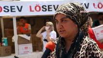 LÖSEV, Ankara'da kanser hastası yakını olan ailelere kurban eti desteği sağladı