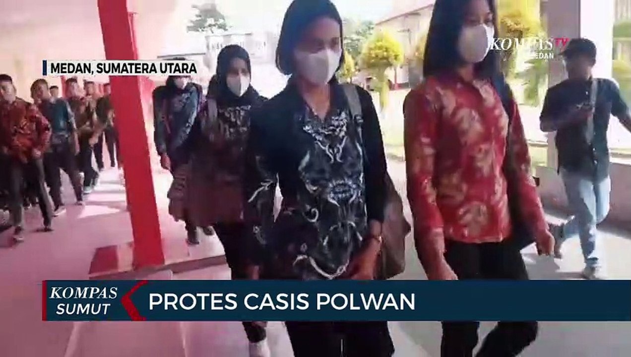 6 Calon Siswa Polisi Wanita di Medan Gelar Protes