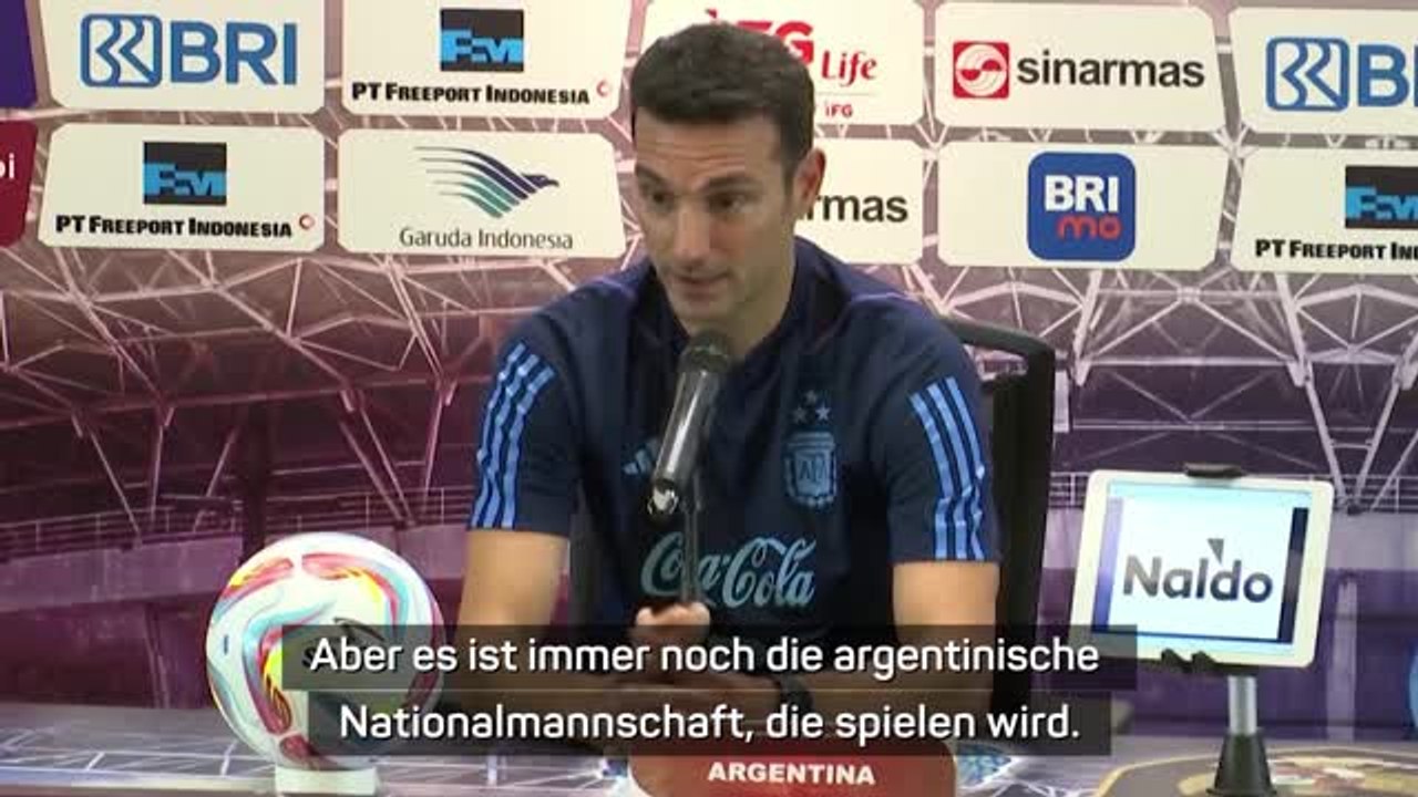 Scaloni zu Messi: "Hoffe, dass er für immer spielt"