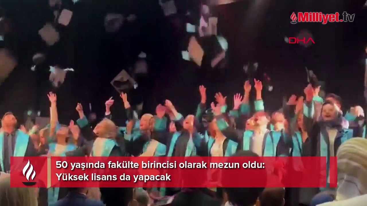 50 yaşında fakülte birincisi olarak mezun oldu! Yüksek lisans da yapacak