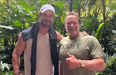 Chris Hemsworth celebra treino com Schwarzenegger: ’Sonho tornado realidade'