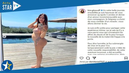 Kim Glow est enceinte : “un miracle”, elle attend son premier enfant avec son mystérieux compagnon