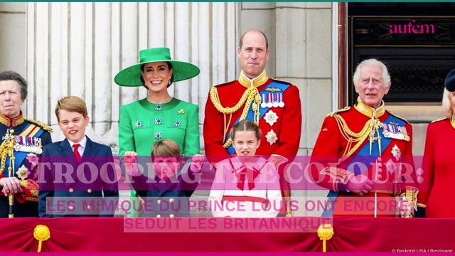 Trooping the Colour : les mimiques du prince Louis ont encore séduit les Britanniques