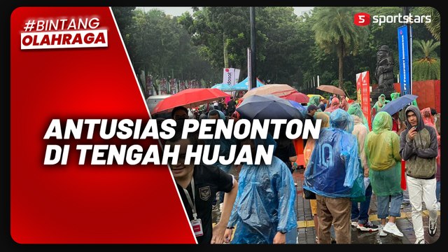 Timnas Indonesia vs Argentina: GBK Mulai Dipadati Antrean Penonton Meski Hujan Mengguyur