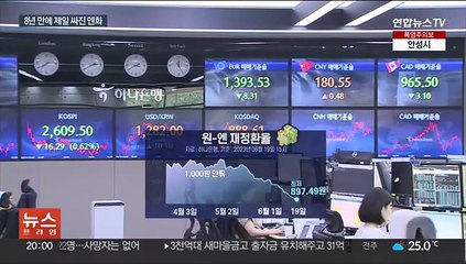 원·엔 환율 8년 만에 800원대…"당분간은 엔저"