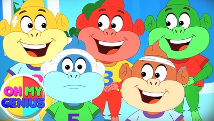 Five Little Monkeys, Nursery Rhymes and Kids Songs