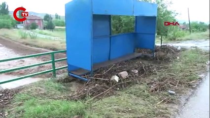 Kırıkkale'de sağanak taşkınlara neden oldu