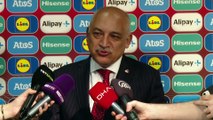 RİGA - Letonya - Türkiye maçının ardından  - TFF Başkanı Mehmet Büyükekşi