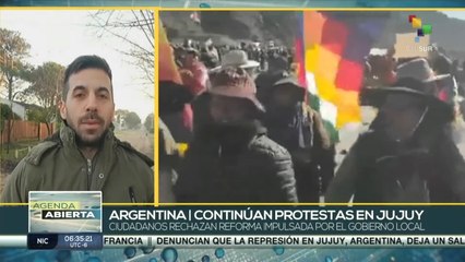 Protestas en provincia argentina de Jujuy continúan en desarrollo